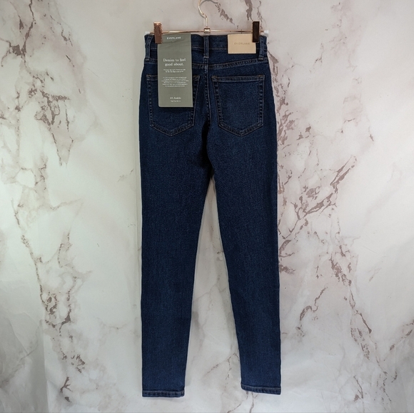 Everlane Skinny Jean Womens The High Rise Denim Medium Mid Blue Wash - Picture 10 of 11